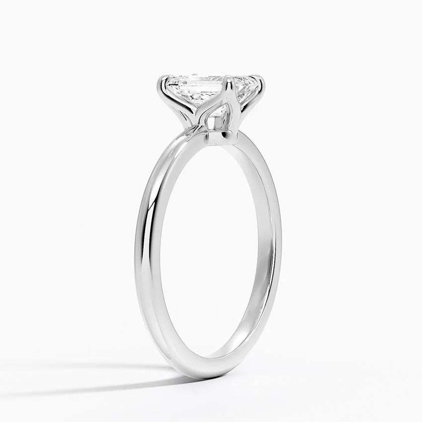 1.00 Karat F-VS Emerald Tektaş Laboratuvar Pırlanta Yüzük 18K - Bold Diamonds