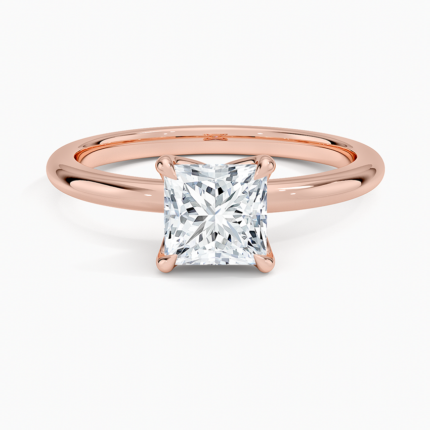 1.00 Karat F-VS Prenses Tektaş Laboratuvar Pırlanta Yüzük 18K - Bold Diamonds