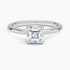 1.00 Karat F-VS Asscher Tektaş Laboratuvar Pırlanta Yüzük 18K - Bold Diamonds