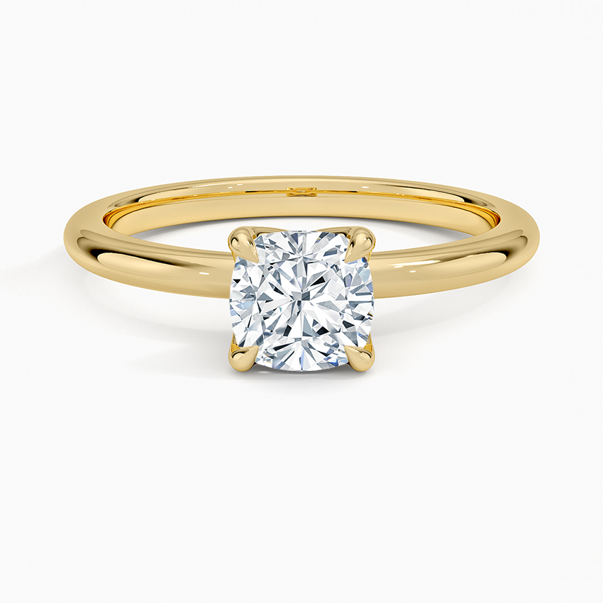 1.00 Karat F-VS Chusion Tektaş Laboratuvar Pırlanta Yüzük 18K - Bold Diamonds