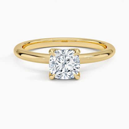 1.00 Karat F-VS Chusion Tektaş Laboratuvar Pırlanta Yüzük 18K - Bold Diamonds