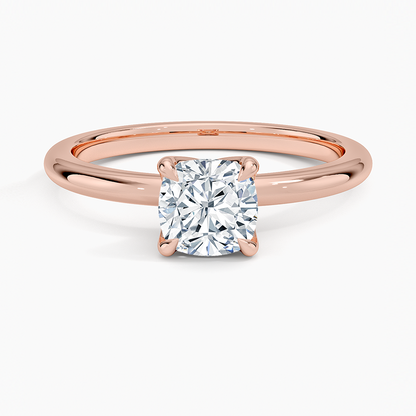 1.00 Karat F-VS Chusion Tektaş Laboratuvar Pırlanta Yüzük 18K - Bold Diamonds