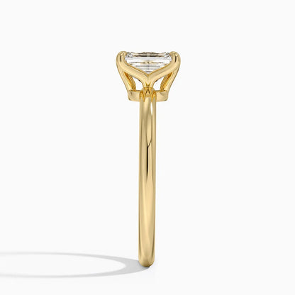 1.00 Karat F-VS Emerald Tektaş Laboratuvar Pırlanta Yüzük 18K - Bold Diamonds