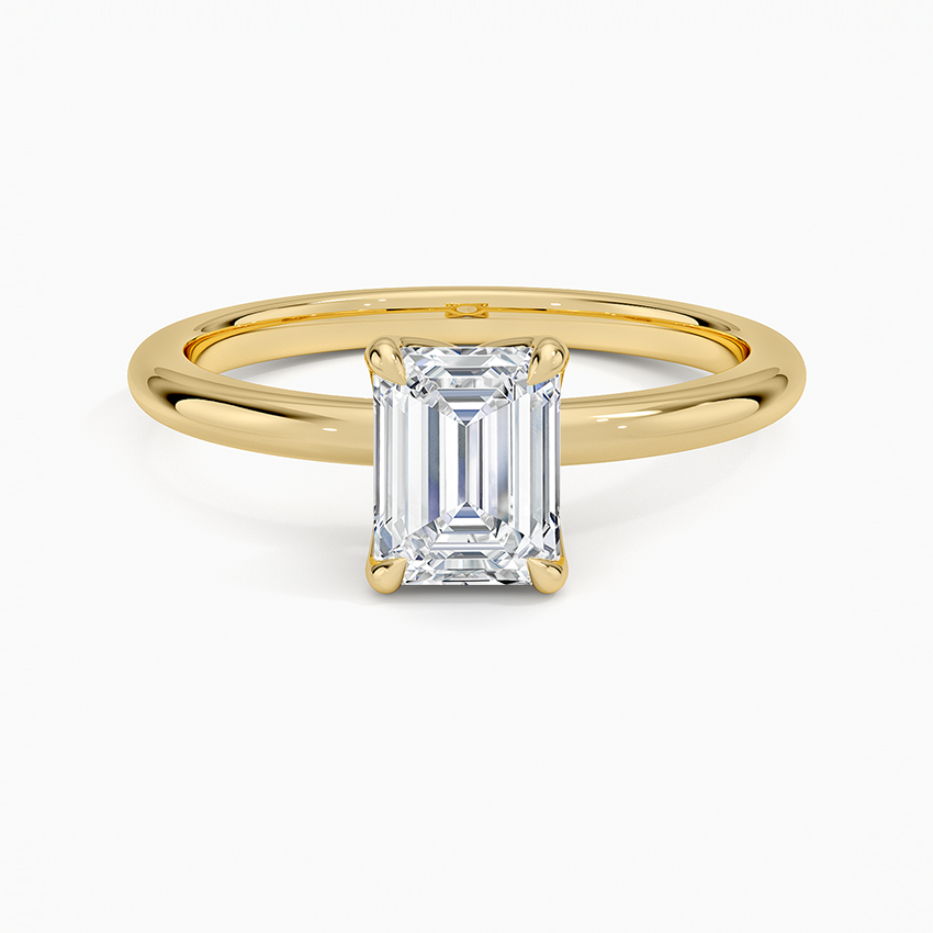 1.00 Karat F-VS Emerald Tektaş Laboratuvar Pırlanta Yüzük 18K - Bold Diamonds