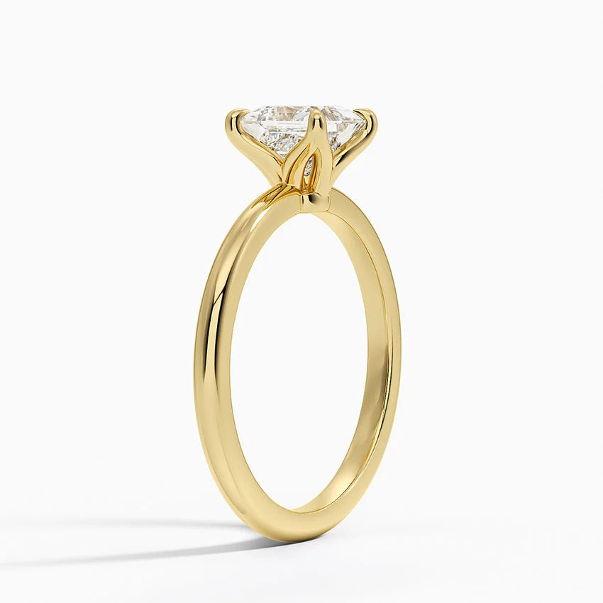 1.00 Karat F-VS Prenses Tektaş Laboratuvar Pırlanta Yüzük 18K - Bold Diamonds