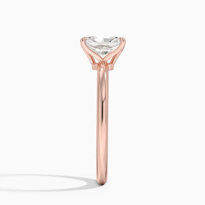 1.00 Karat F-VS Radiant Tektaş Laboratuvar Pırlanta Yüzük 18K - Bold Diamonds
