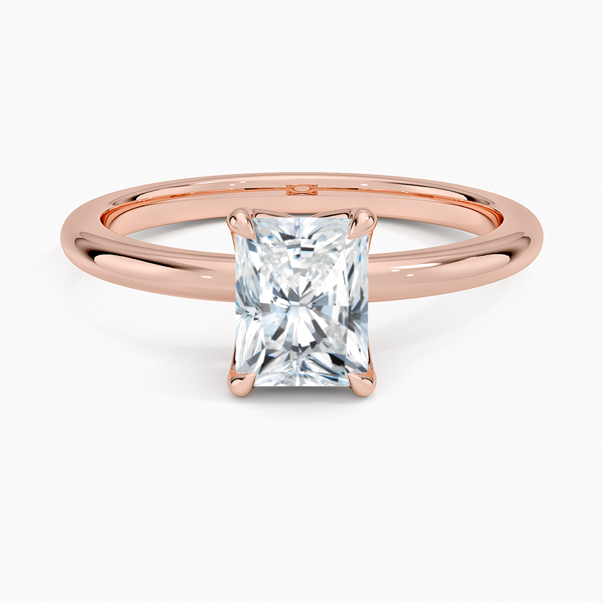 1.00 Karat F-VS Radiant Tektaş Laboratuvar Pırlanta Yüzük 18K - Bold Diamonds