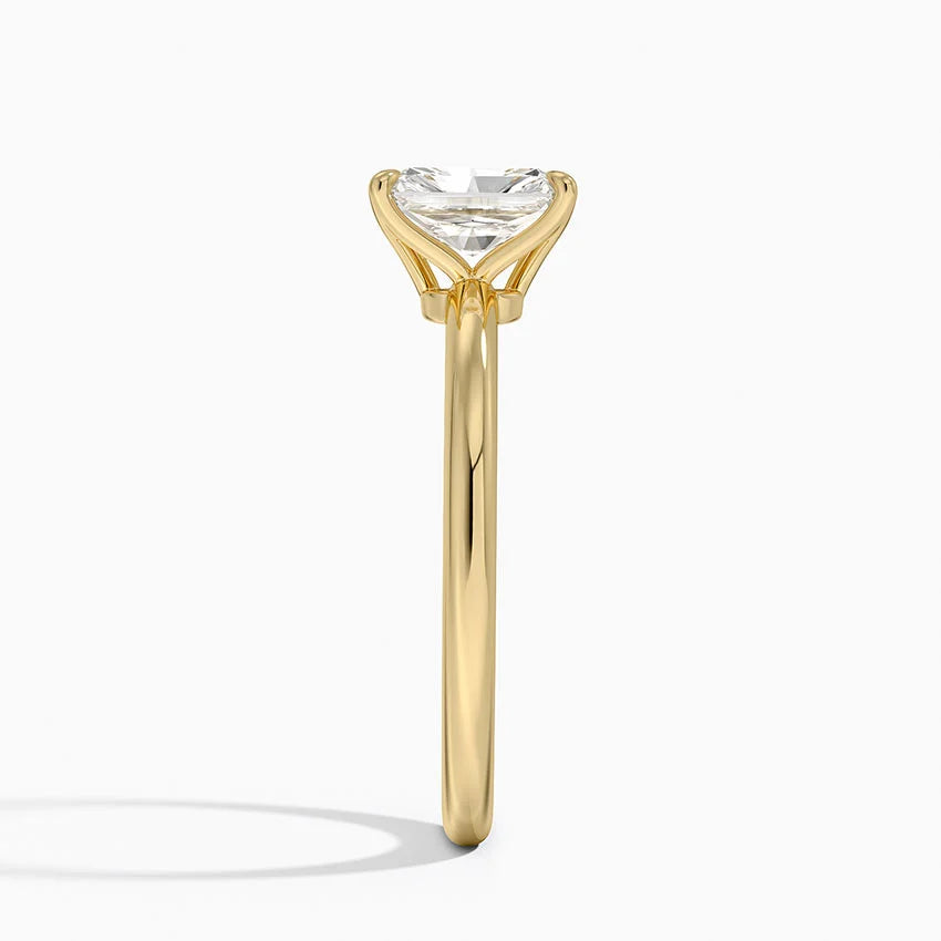 1.00 Karat F-VS Radiant Tektaş Laboratuvar Pırlanta Yüzük 18K - Bold Diamonds