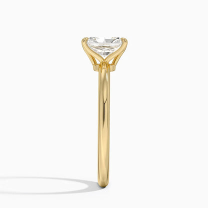 1.00 Karat F-VS Radiant Tektaş Laboratuvar Pırlanta Yüzük 18K - Bold Diamonds