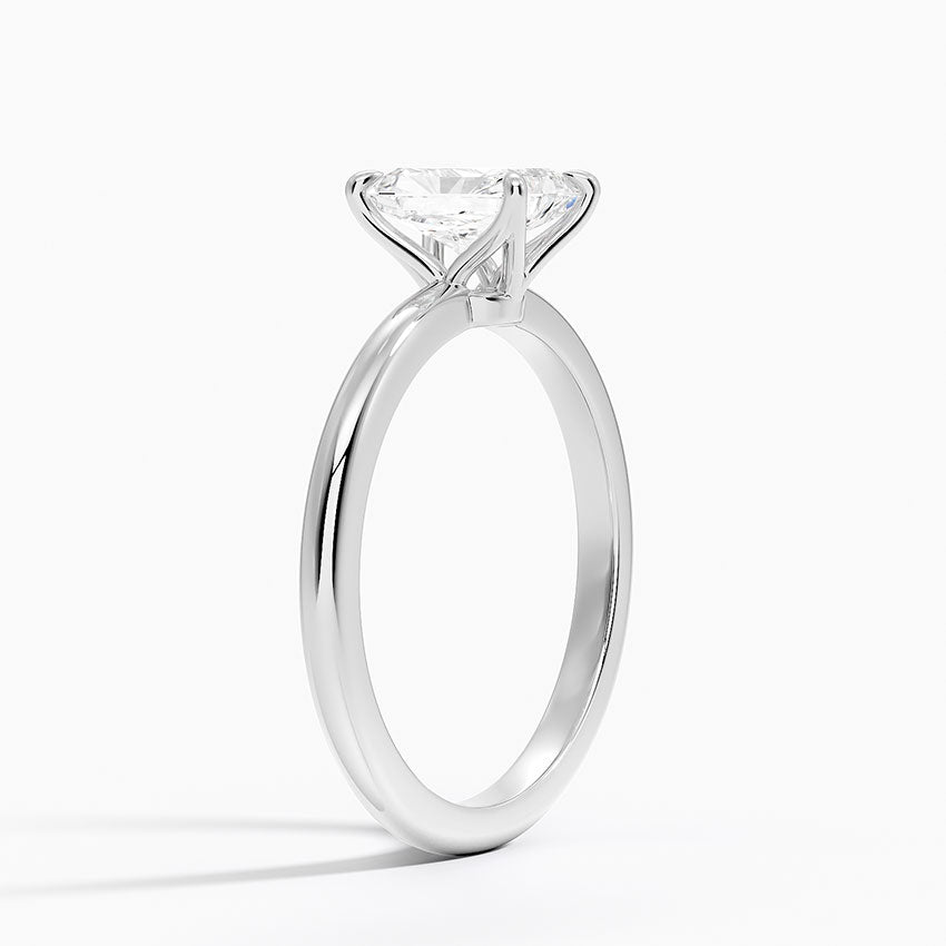 1.00 Karat F-VS Radiant Tektaş Laboratuvar Pırlanta Yüzük 18K - Bold Diamonds