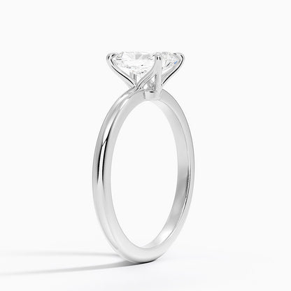 1.00 Karat F-VS Radiant Tektaş Laboratuvar Pırlanta Yüzük 18K - Bold Diamonds