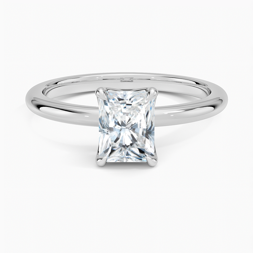 1.00 Karat F-VS Radiant Tektaş Laboratuvar Pırlanta Yüzük 18K - Bold Diamonds