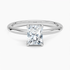 1.00 Karat F-VS Radiant Tektaş Laboratuvar Pırlanta Yüzük 18K - Bold Diamonds
