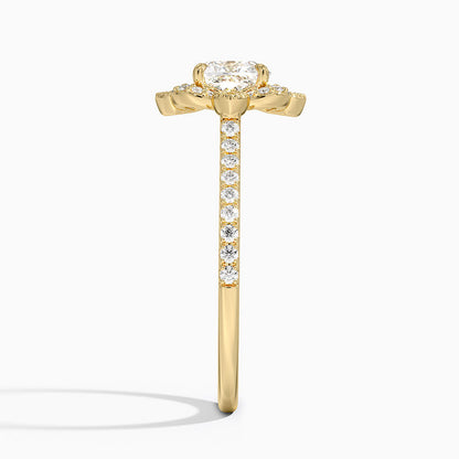 1,20 Karat Cushion Halo Tasarım Tektaş Laboratuvar Pırlanta Yüzük 18K -Coronna - Bold Diamonds