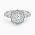 1,20 Karat Cushion Halo Tasarım Tektaş Laboratuvar Pırlanta Yüzük 18K -Radiara - Bold Diamonds