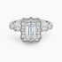 1,20 Karat Emerald Halo Tasarım Tektaş Laboratuvar Pırlanta Yüzük 18K -Radiara - Bold Diamonds