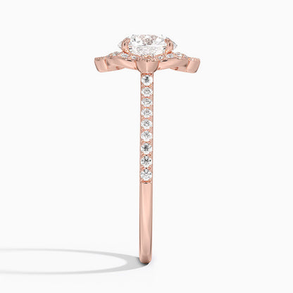 1,20 Karat Halo Tasarım Tektaş Laboratuvar Pırlanta Yüzük 18K -Coronna - Bold Diamonds