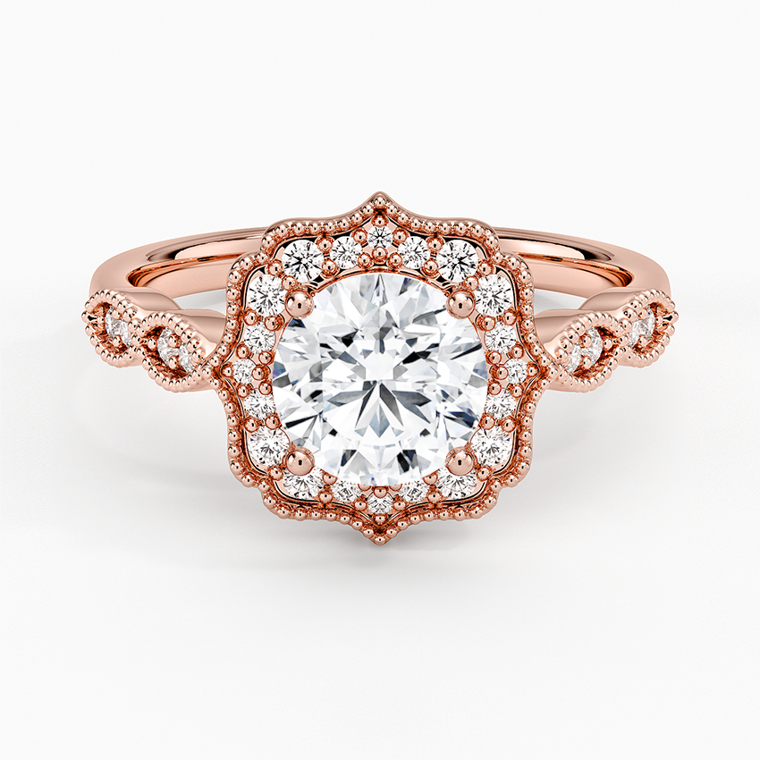 1,20 Karat Halo Tasarım Tektaş Laboratuvar Pırlanta Yüzük 18K -Radiara - Bold Diamonds
