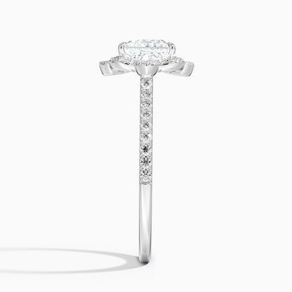 1,20 Karat Prenses Halo Tasarım Tektaş Laboratuvar Pırlanta Yüzük 18K -Coronna - Bold Diamonds