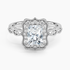 1,20 Karat Radiant Halo Tasarım Tektaş Laboratuvar Pırlanta Yüzük 18K - Radiara - Bold Diamonds