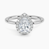 1.25 Karat Damla Halo Tasarım Tektaş Laboratuvar Pırlanta Yüzük 18K - Ophelia - Bold Diamonds