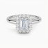 1.25 Karat Emerald Halo Tasarım Tektaş Laboratuvar Pırlanta Yüzük 18K -Illumina - Bold Diamonds