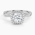 1.25 Karat Halo Tasarım Tektaş Laboratuvar Pırlanta Yüzük 18K -Diamora - Bold Diamonds