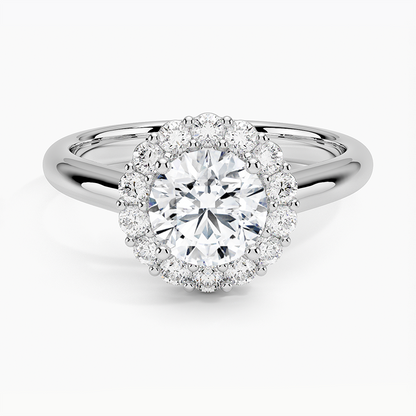 1.25 Karat Halo Tasarım Tektaş Laboratuvar Pırlanta Yüzük 18K -Illumina - Bold Diamonds