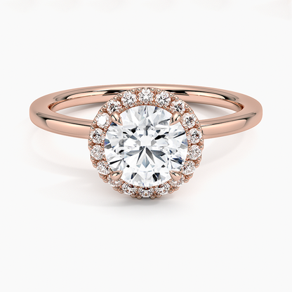 1,25 Karat Halo Tasarım Tektaş Laboratuvar Pırlanta Yüzük 18K -Ophelia - Bold Diamonds