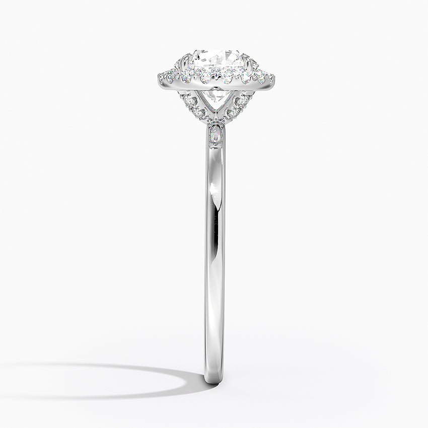 1,25 Karat Halo Tasarım Tektaş Laboratuvar Pırlanta Yüzük 18K -Ophelia - Bold Diamonds