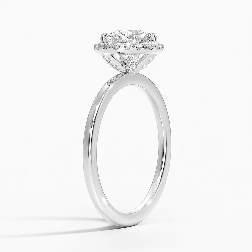 1,25 Karat Halo Tasarım Tektaş Laboratuvar Pırlanta Yüzük 18K -Ophelia - Bold Diamonds