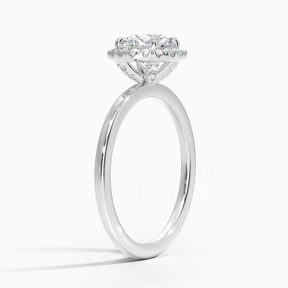 1,25 Karat Halo Tasarım Tektaş Laboratuvar Pırlanta Yüzük 18K -Ophelia - Bold Diamonds