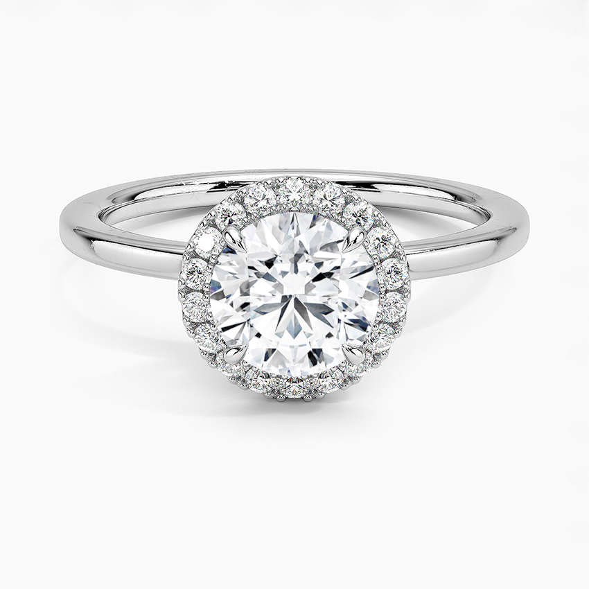 1,25 Karat Halo Tasarım Tektaş Laboratuvar Pırlanta Yüzük 18K -Ophelia - Bold Diamonds