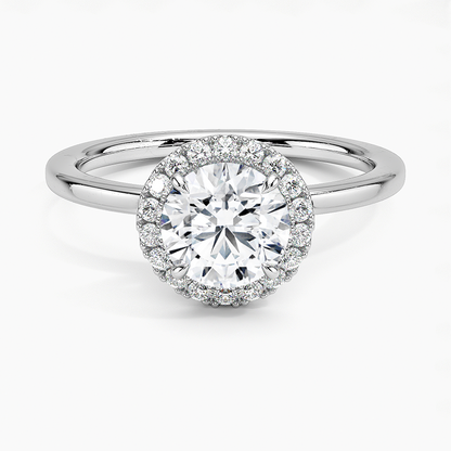 1,25 Karat Halo Tasarım Tektaş Laboratuvar Pırlanta Yüzük 18K -Ophelia - Bold Diamonds