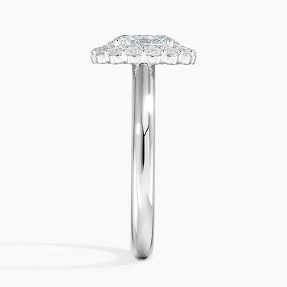 1.25 Karat Oval Halo Tasarım Tektaş Laboratuvar Pırlanta Yüzük 18K -Illumina - Bold Diamonds