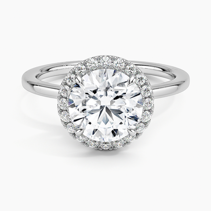 1,25 Karat Oval Halo Tasarım Tektaş Laboratuvar Pırlanta Yüzük 18K -Ophelia - Bold Diamonds