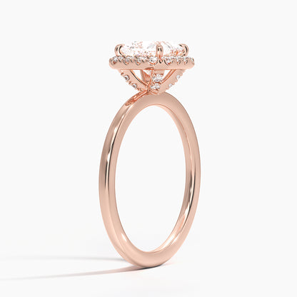 1.25 Karat Prenses Halo Tasarım Tektaş Laboratuvar Pırlanta Yüzük 18K -Ophelia - Bold Diamonds