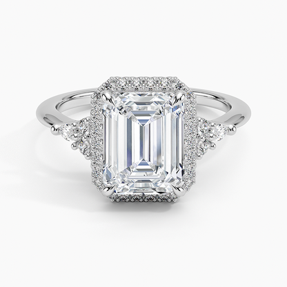 1.25 Karat Radiant Halo Tasarım Tektaş Laboratuvar Pırlanta Yüzük 18K -Amara - Bold Diamonds