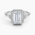 1.25 Karat Radiant Halo Tasarım Tektaş Laboratuvar Pırlanta Yüzük 18K -Amara - Bold Diamonds