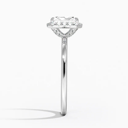 1.25 Karat Radiant Halo Tasarım Tektaş Laboratuvar Pırlanta Yüzük 18K -Ophelia - Bold Diamonds