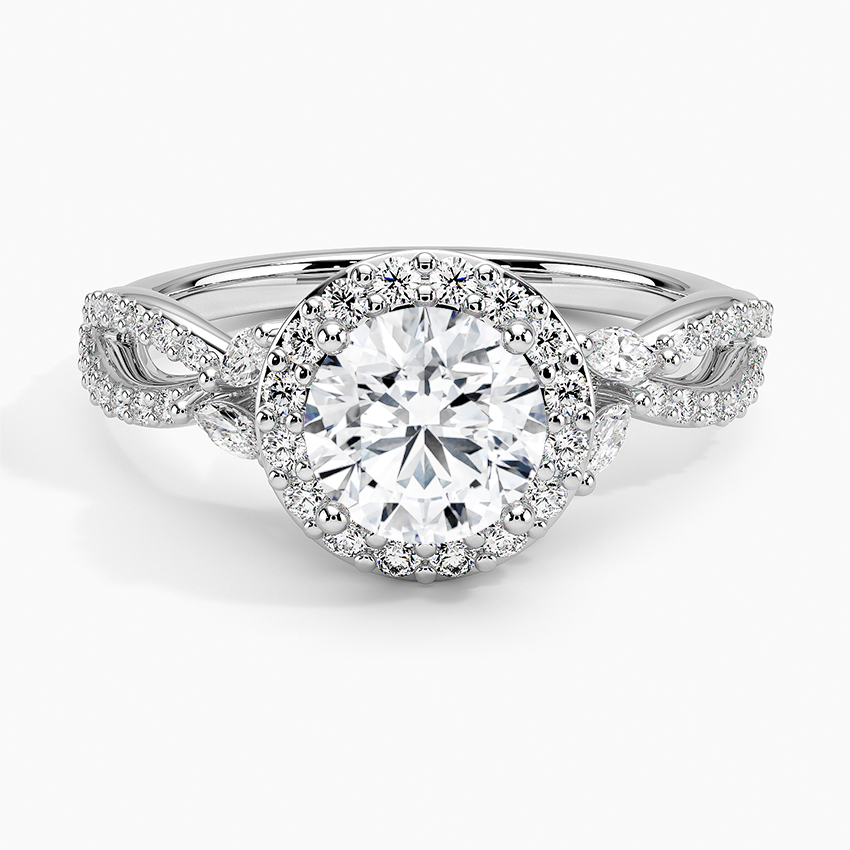 1.30 Karat Halo Tasarım Tektaş Laboratuvar Pırlanta Yüzük 18K -Coronae - Bold Diamonds