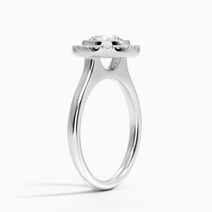 1,30 Karat Halo Tasarım Tektaş Laboratuvar Pırlanta Yüzük 18K - Eterna - Bold Diamonds