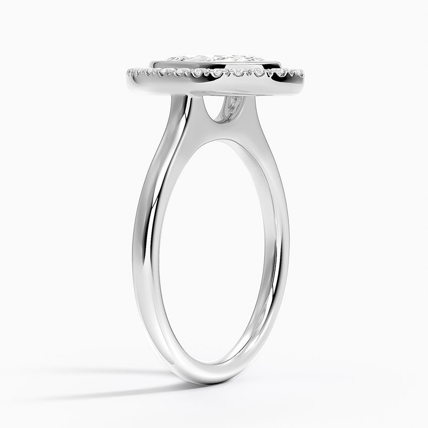 1,30 Karat Marquise Halo Tasarım Tektaş Laboratuvar Pırlanta Yüzük 18K - Eterna - Bold Diamonds
