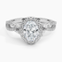 1.30 Karat Oval Halo Tasarım Tektaş Laboratuvar Pırlanta Yüzük 18K -Coronae - Bold Diamonds