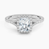 1,30 Karat Radiant Halo Tasarım Tektaş Laboratuvar Pırlanta Yüzük 18K -Novara - Bold Diamonds