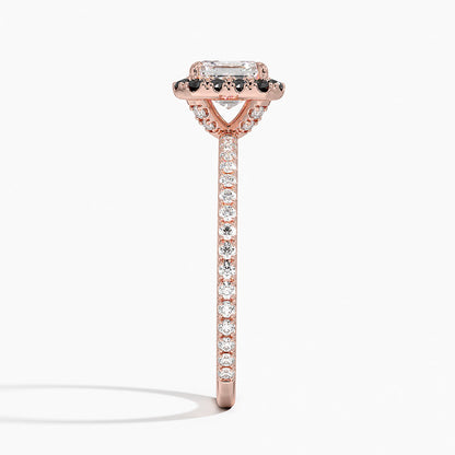 1.40 Karat Asscher Halo Tasarım Tektaş Laboratuvar Pırlanta Yüzük  18k -Halora - Bold Diamonds