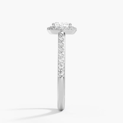 1,40 Karat Cushion Halo Tasarım Tektaş Laboratuvar Pırlanta Yüzük 18K -Bellora - Bold Diamonds