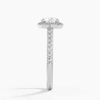 1,40 Karat  Halo Tasarım Tektaş Laboratuvar Pırlanta Yüzük 18K -Bellora - Bold Diamonds