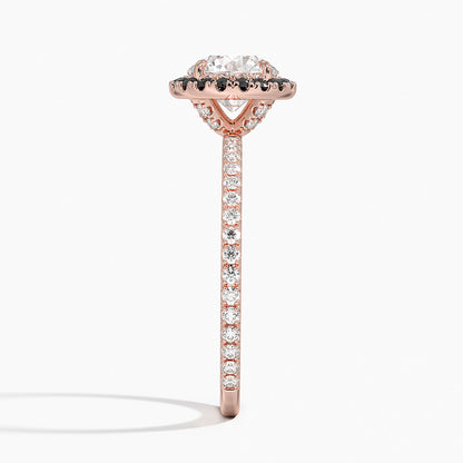 1.40 Karat Halo Tasarım Tektaş Laboratuvar Pırlanta Yüzük 18k  -Halora - Bold Diamonds