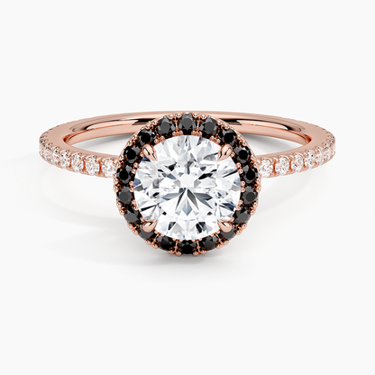 1.40 Karat Halo Tasarım Tektaş Laboratuvar Pırlanta Yüzük 18k  -Halora - Bold Diamonds